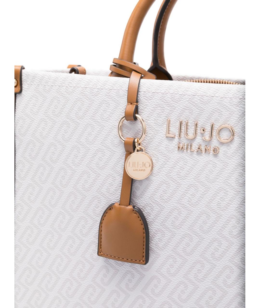 LIU JO Коричневая сумка тоут из искусственной кожи, фото 4