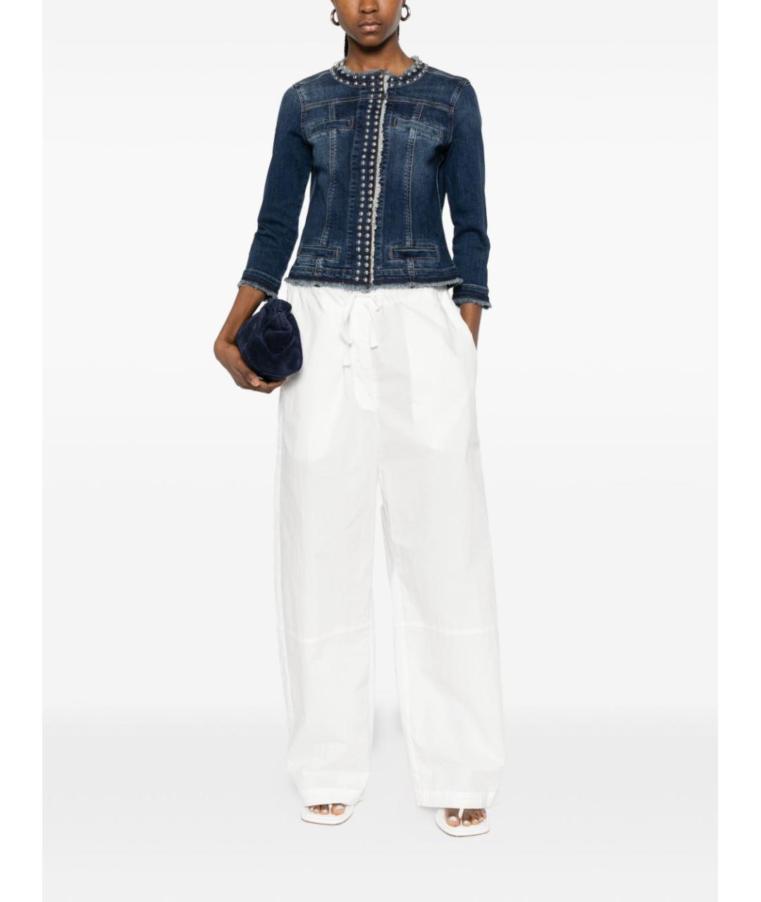 LIU JO Синяя хлопковая куртка, фото 2