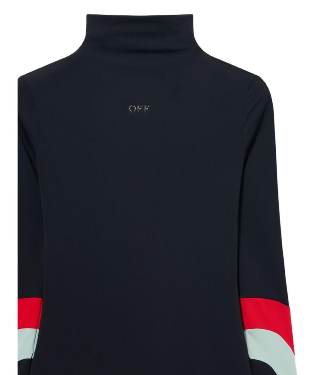 OFF-WHITE Черное полиамидовое повседневное платье, фото 2