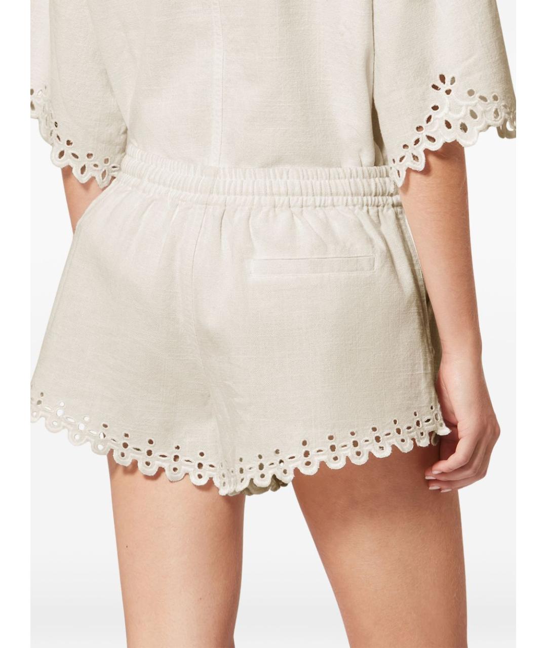 ISABEL MARANT Бежевые хлопковые шорты, фото 2