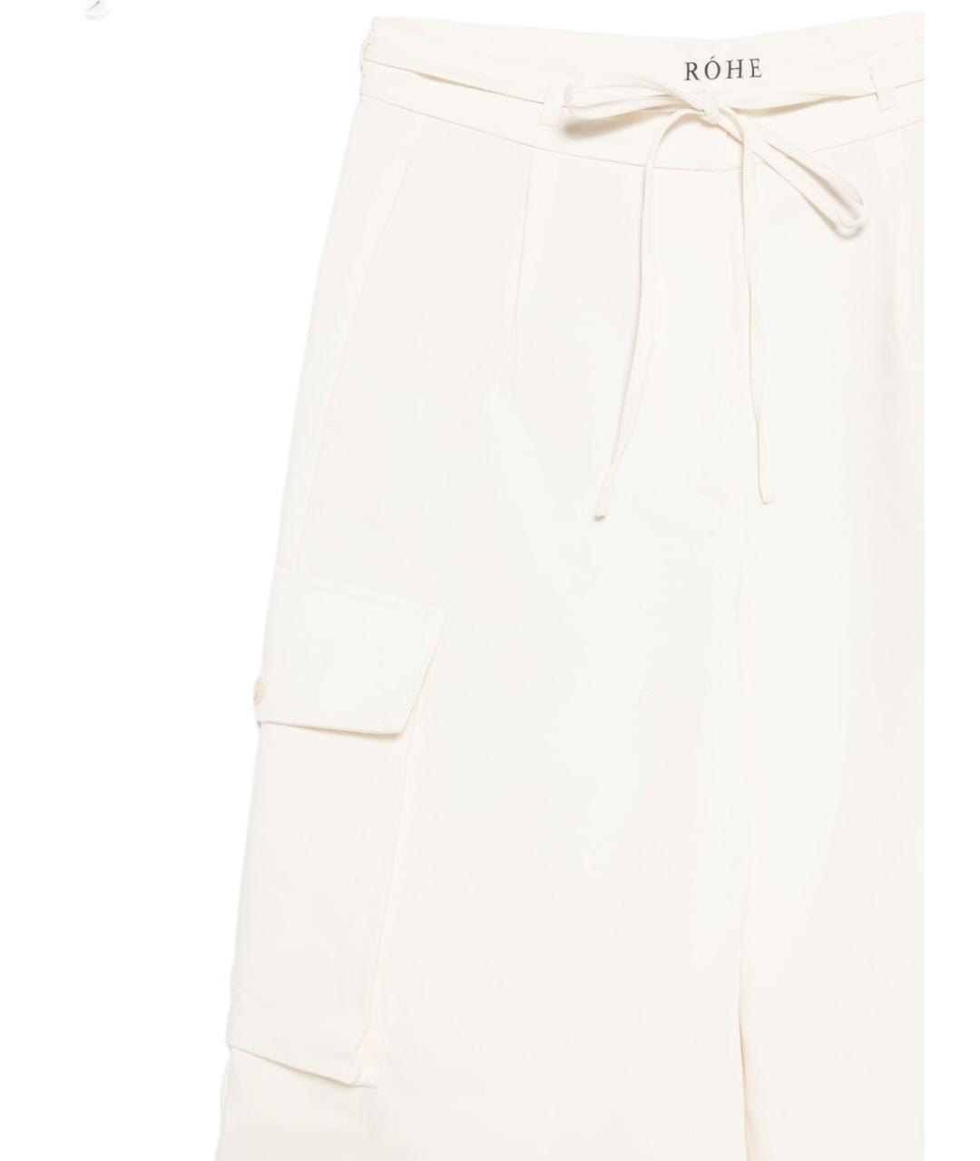 ROHE Белые брюки широкие, фото 2