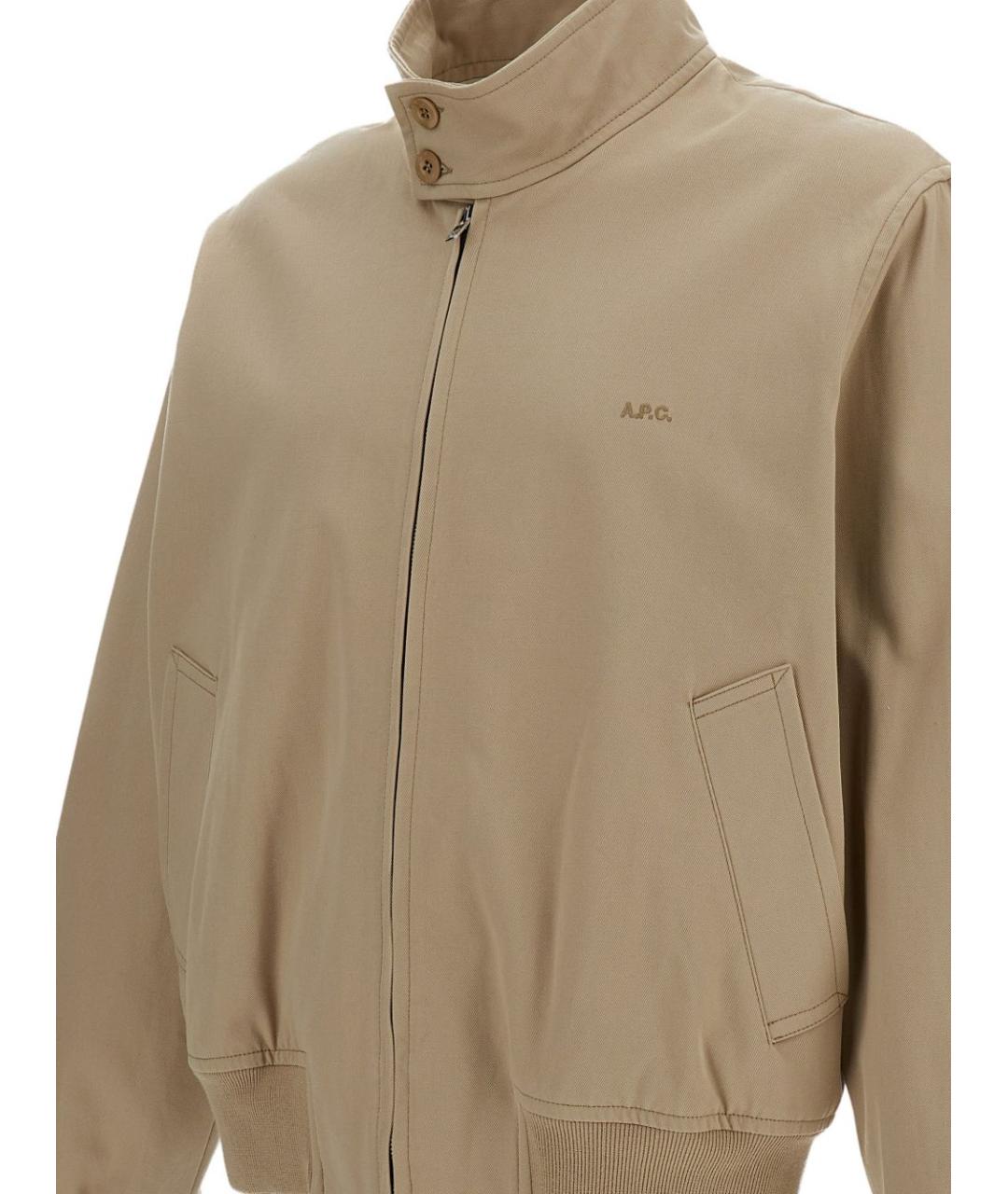 A.P.C. Бежевая хлопковая куртка, фото 2