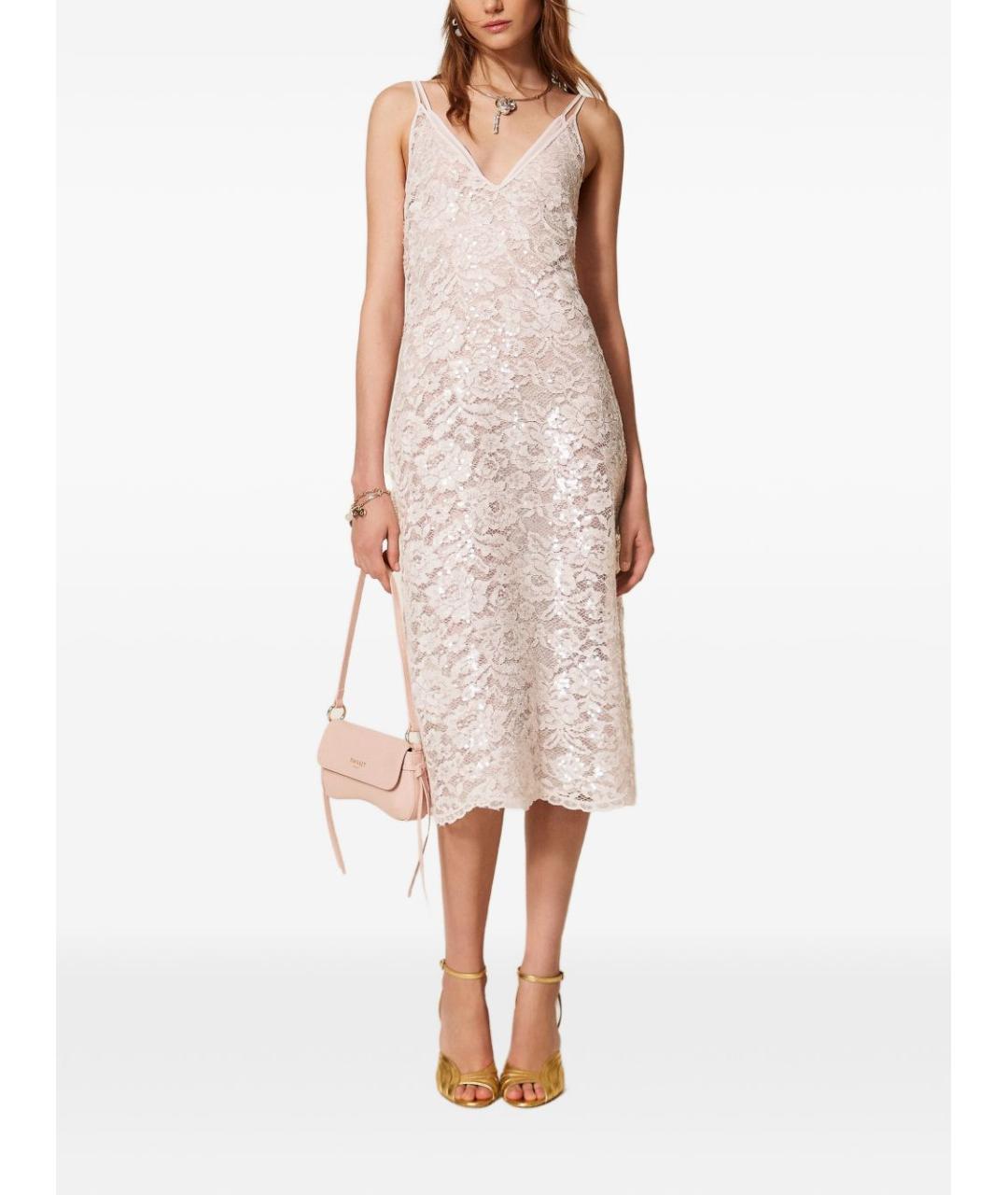 TWIN-SET Полиэстеровое повседневное платье, фото 4