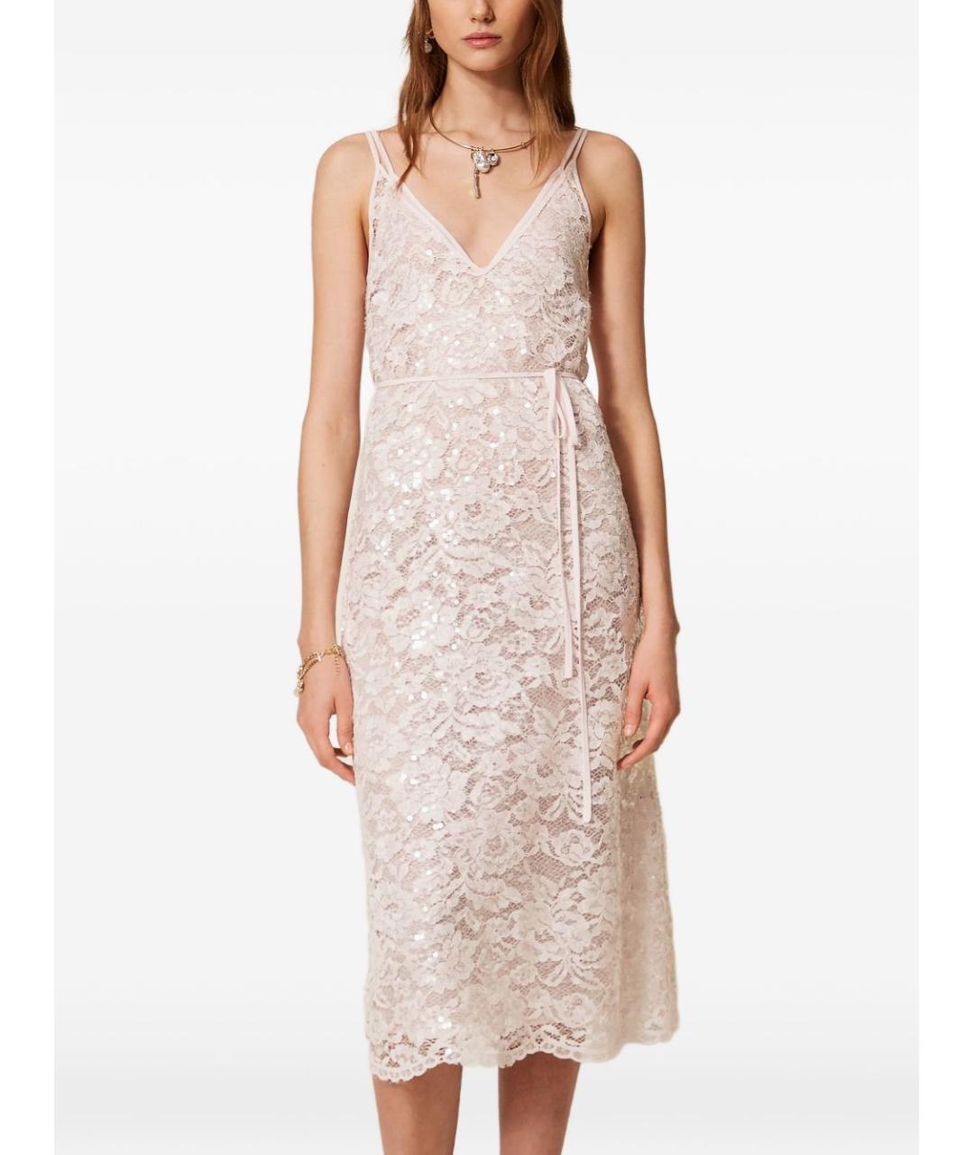 TWIN-SET Полиэстеровое повседневное платье, фото 5