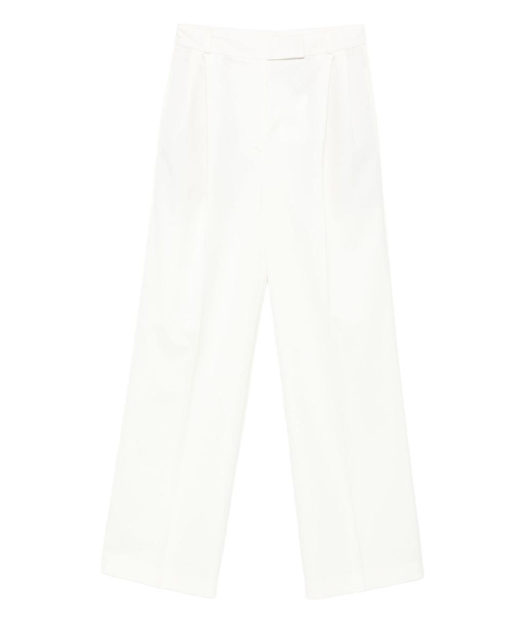 ROHE Белые прямые брюки, фото 1