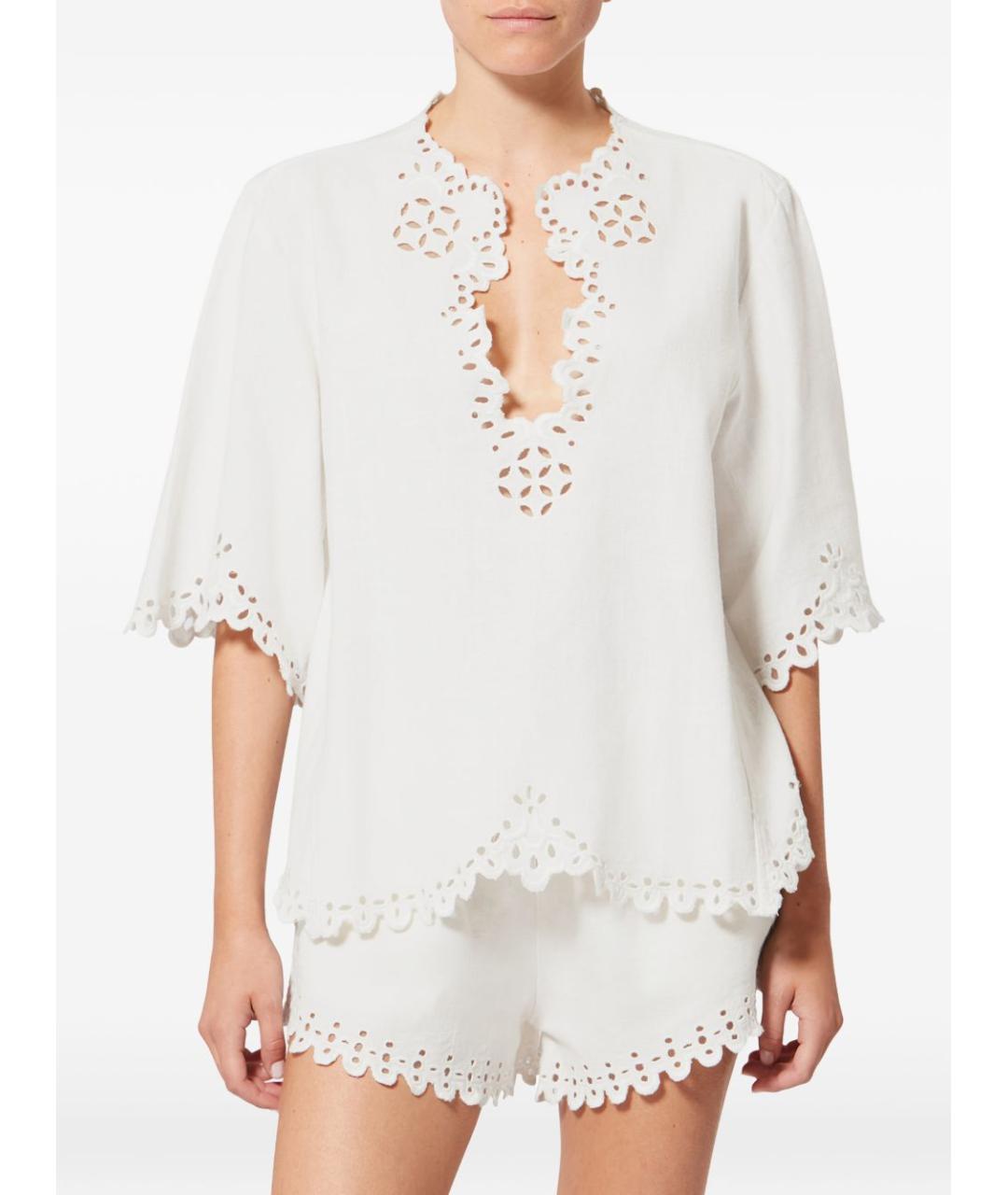 ISABEL MARANT Белая хлопковая футболка, фото 3