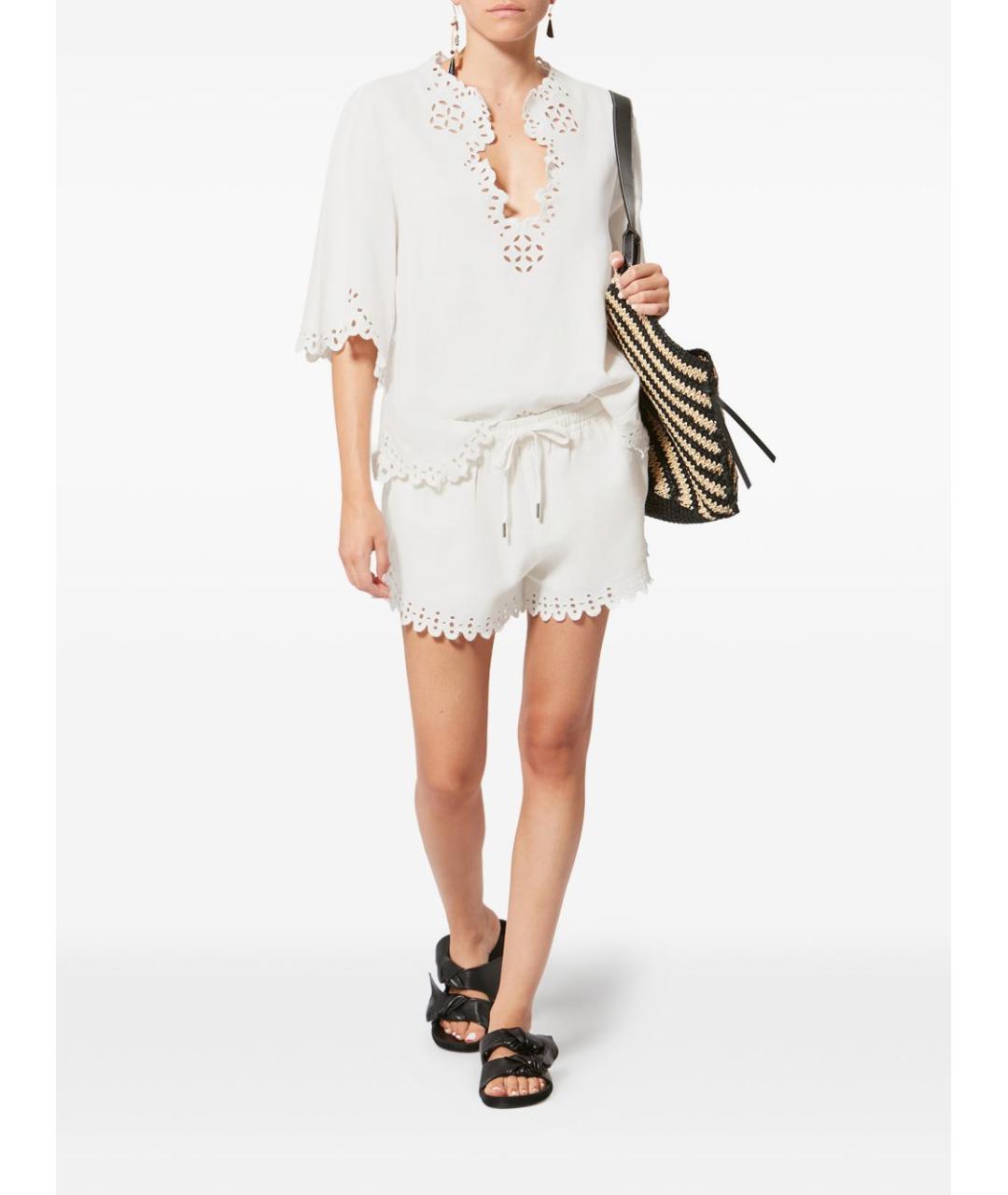 ISABEL MARANT Белая хлопковая футболка, фото 5