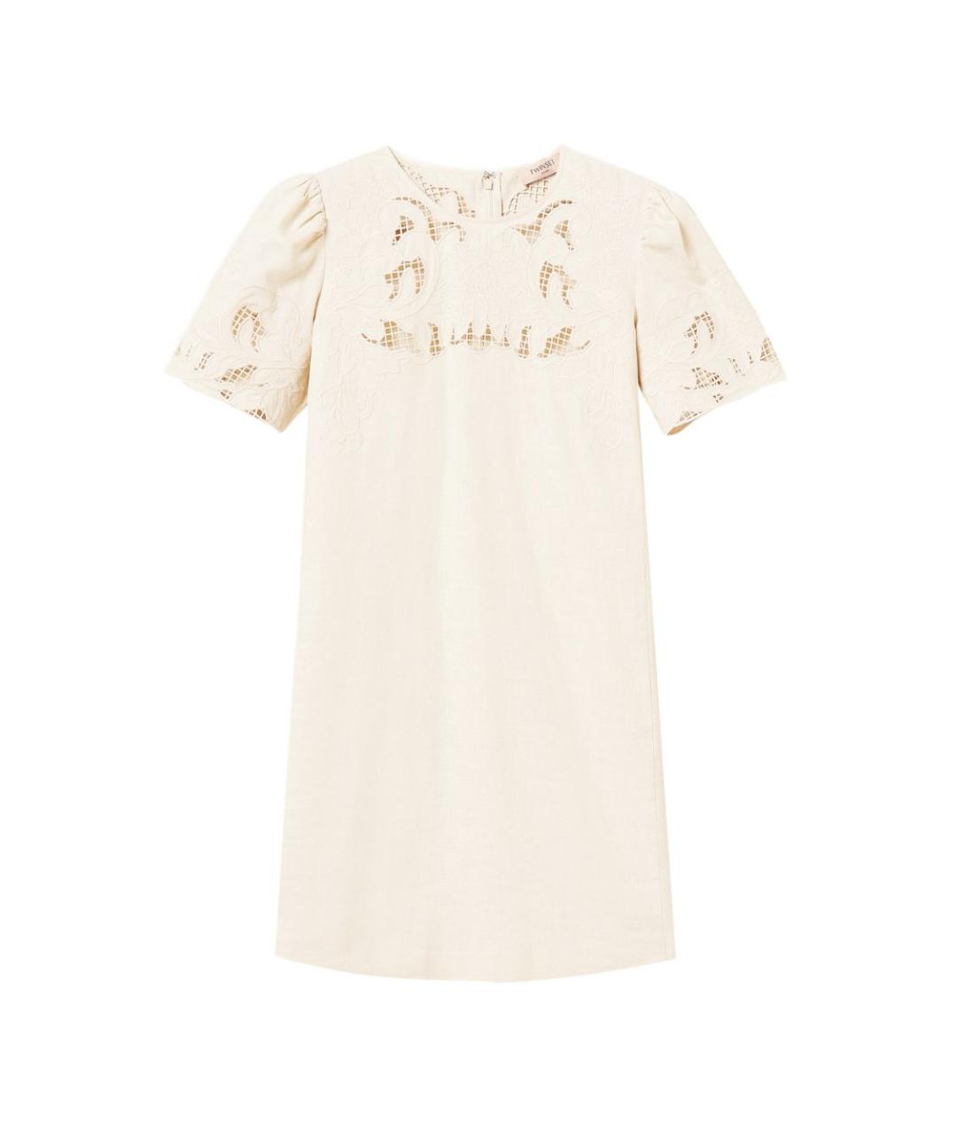 TWIN-SET Льняное повседневное платье, фото 1