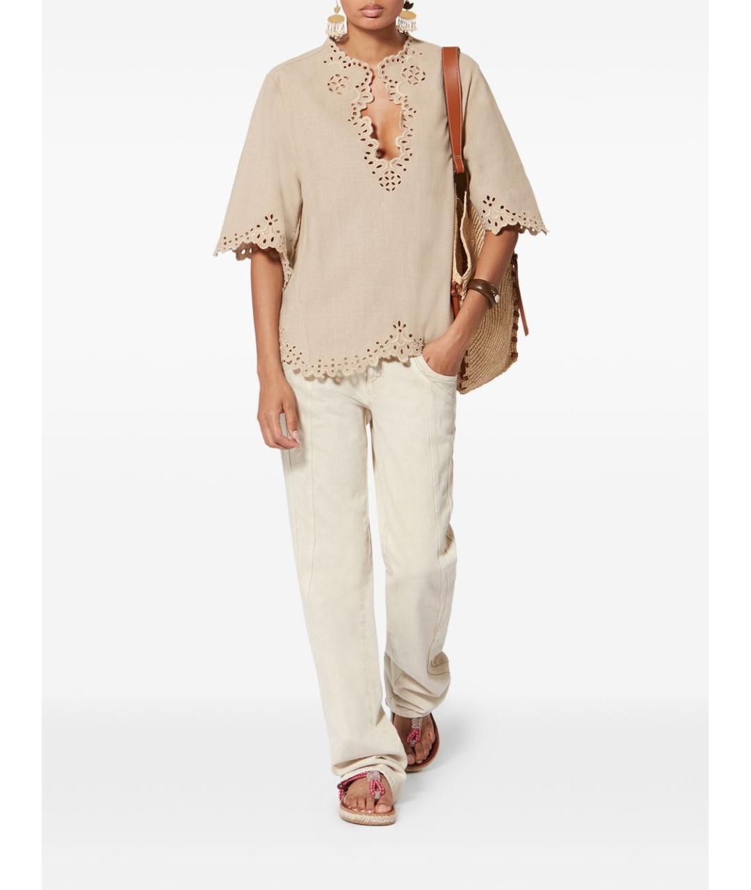 ISABEL MARANT Хлопковая футболка, фото 4