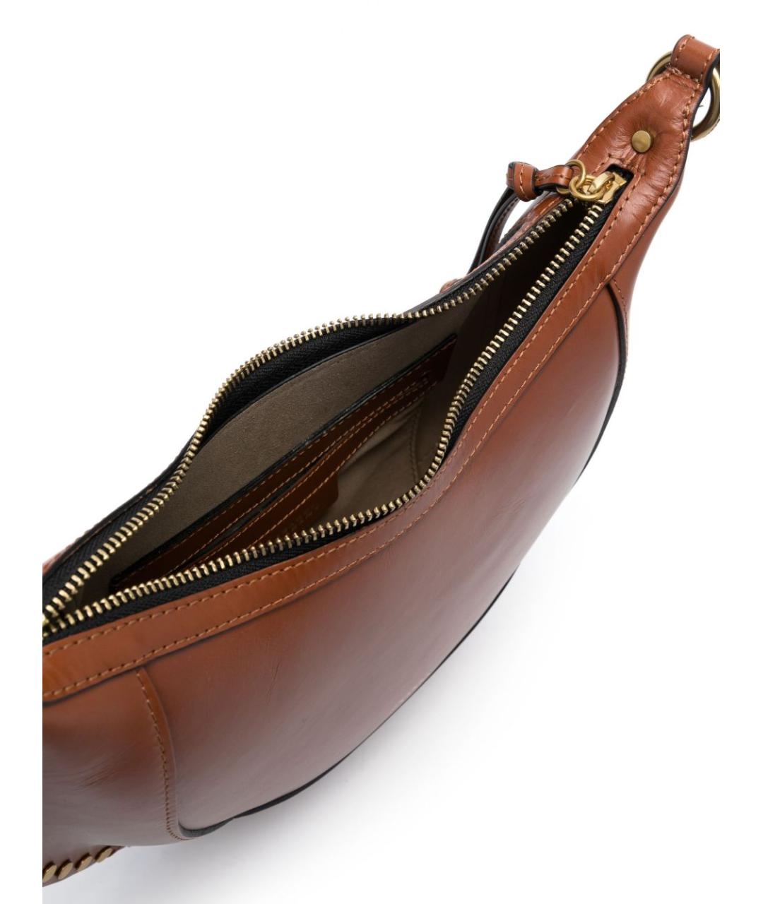 ISABEL MARANT Коричневая кожаная сумка через плечо, фото 5