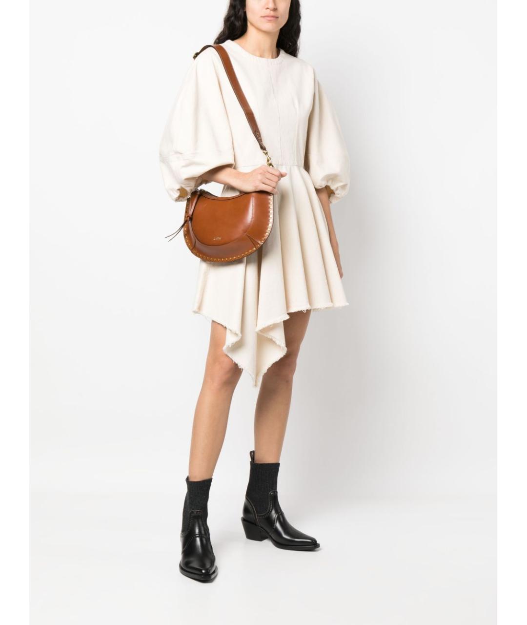 ISABEL MARANT Коричневая кожаная сумка через плечо, фото 2