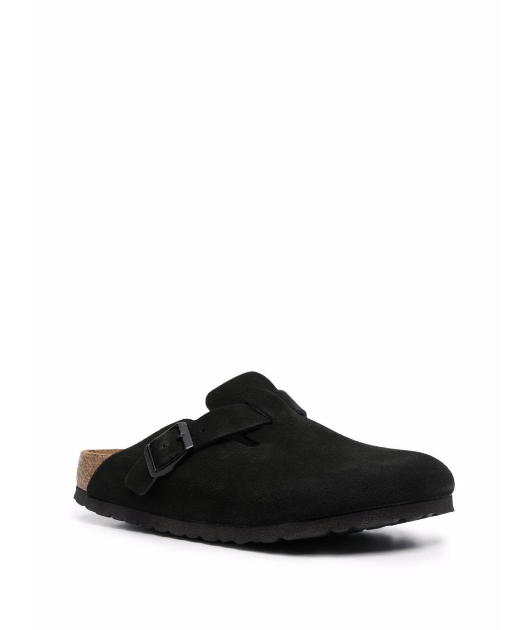 BIRKENSTOCK Черные замшевые мюли, фото 2