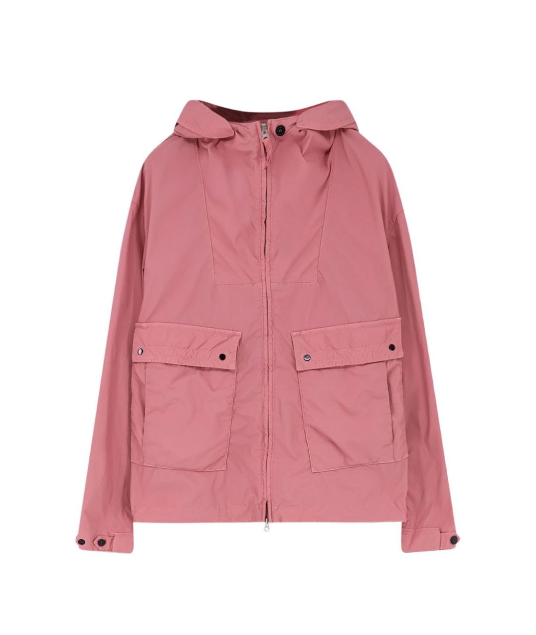 STONE ISLAND Розовая полиэстеровая куртка, фото 1