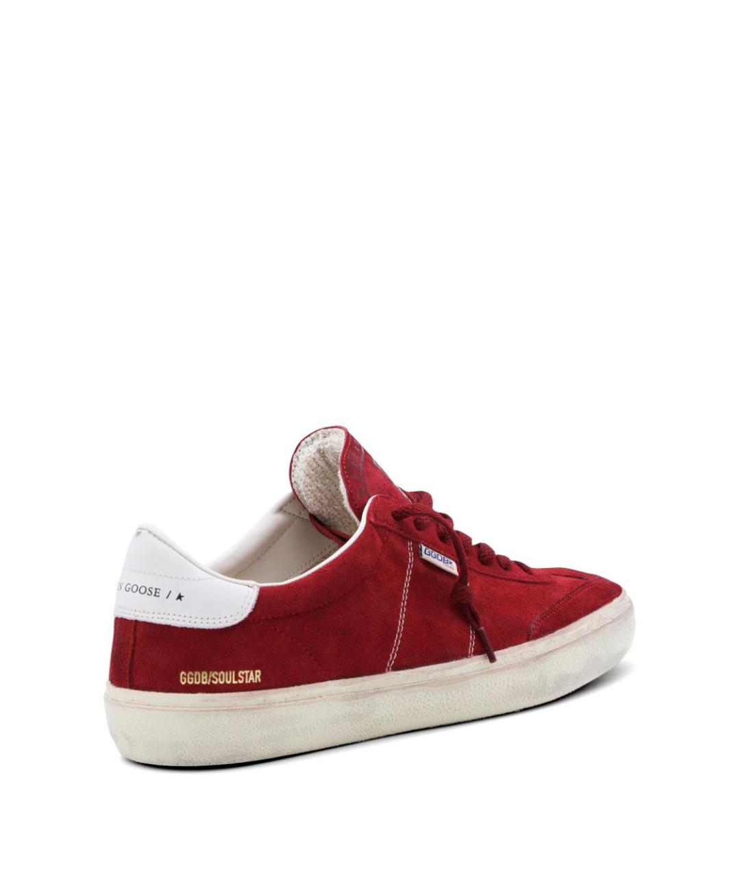 GOLDEN GOOSE DELUXE BRAND Красные кожаные низкие кроссовки / кеды, фото 3