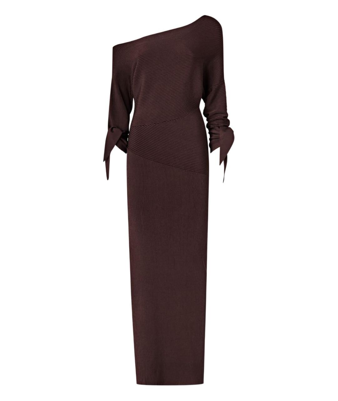 PINKO Коричневое вечернее платье, фото 1