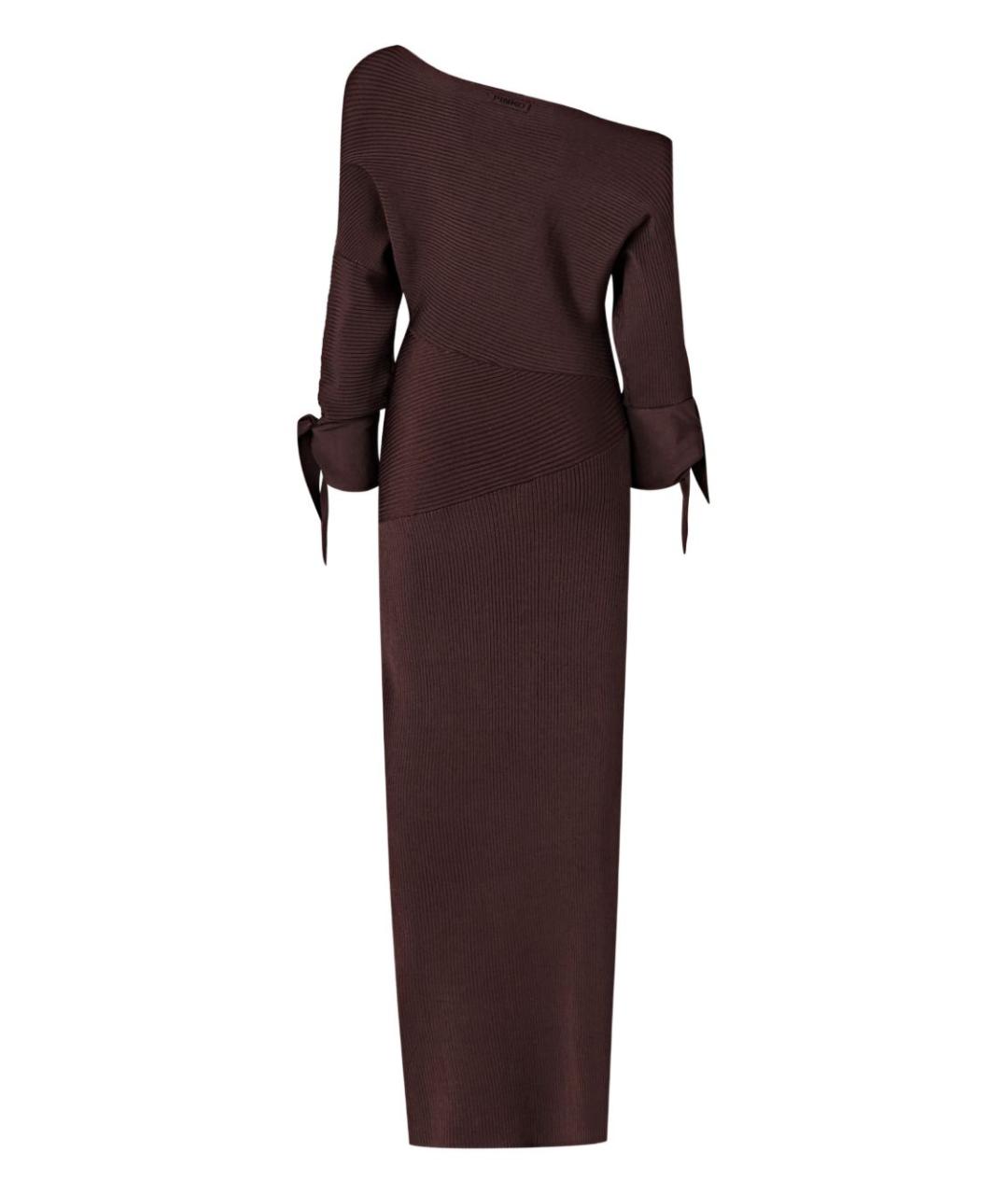 PINKO Коричневое вечернее платье, фото 2