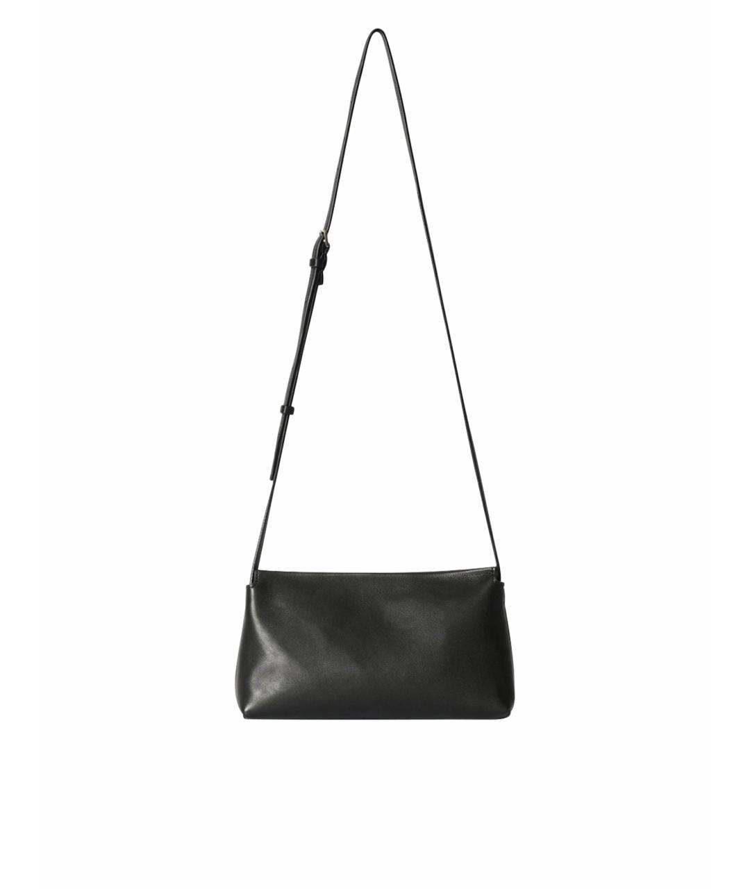 THE ROW Черная кожаная сумка через плечо, фото 3