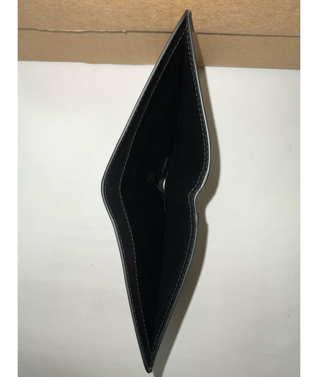 STEFANO RICCI Черный кожаный кошелек, фото 7