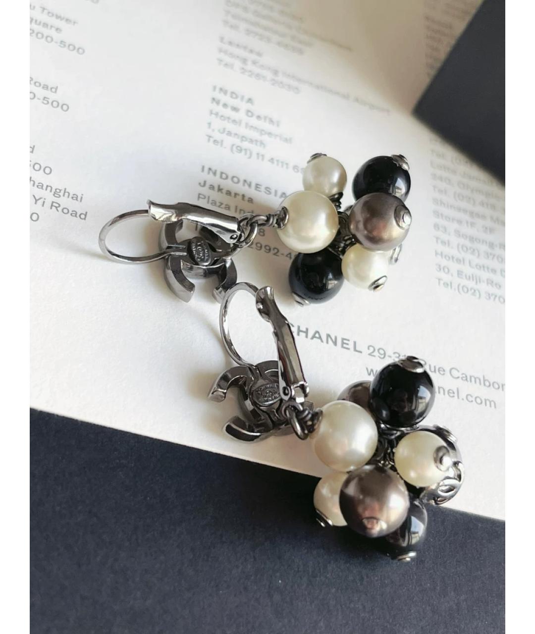 CHANEL Мульти металлические серьги, фото 3