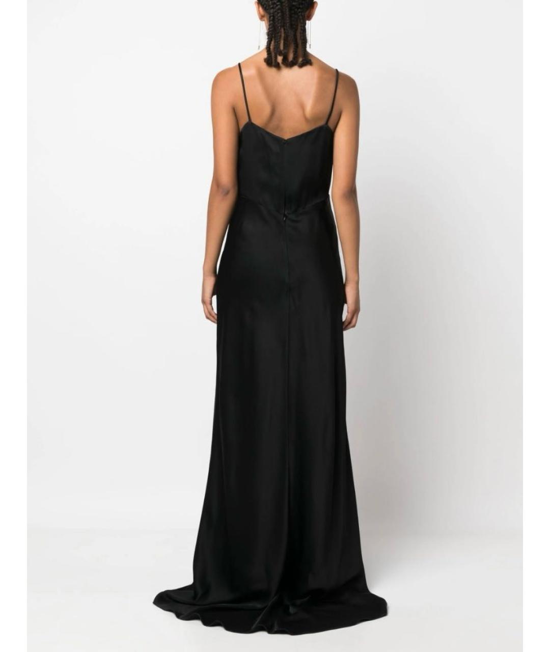 MAX MARA Черное ацетатное вечернее платье, фото 4