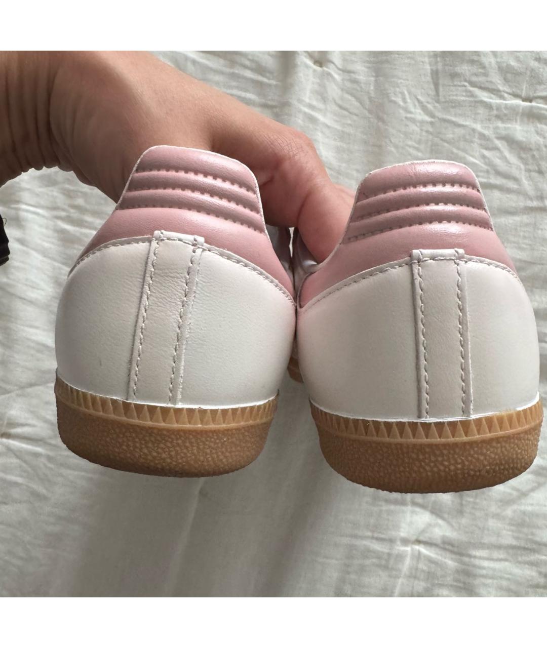 ADIDAS Розовые кожаные кеды, фото 5