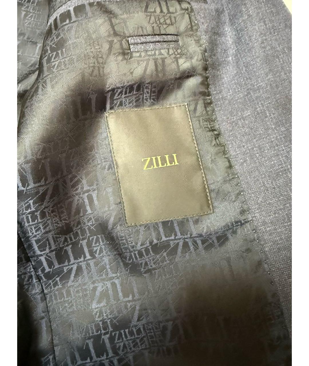 ZILLI Синий классический костюм, фото 4