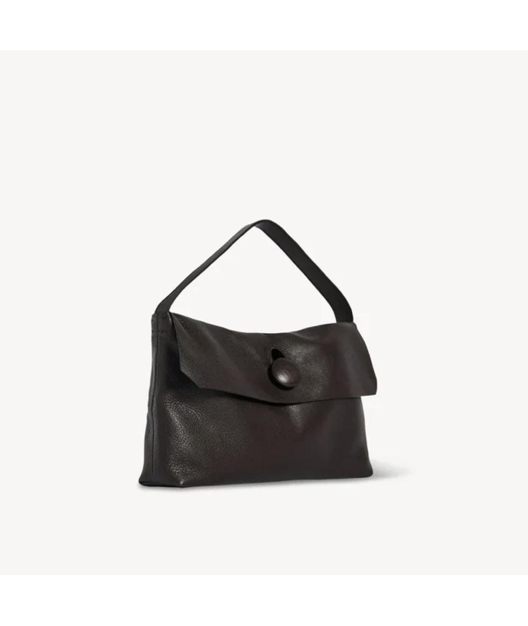 THE ROW Коричневая кожаная сумка с короткими ручками, фото 2