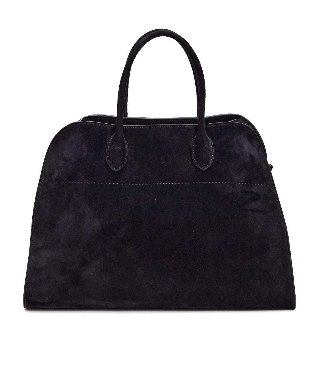 THE ROW Черная замшевая сумка тоут, фото 7