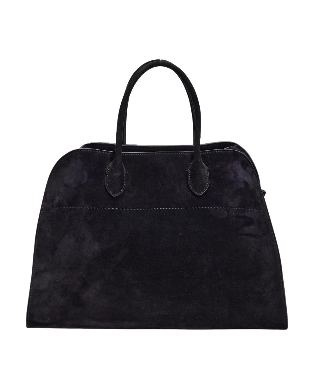 THE ROW Черная замшевая сумка тоут, фото 1