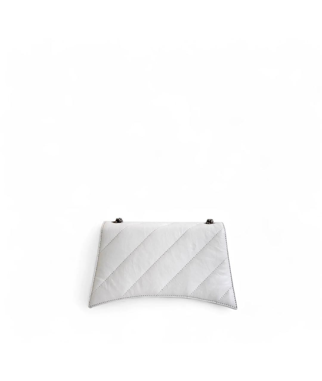 BALENCIAGA Белая кожаная сумка через плечо, фото 3