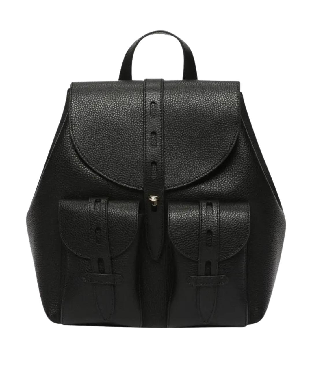FURLA Черный кожаный рюкзак, фото 1
