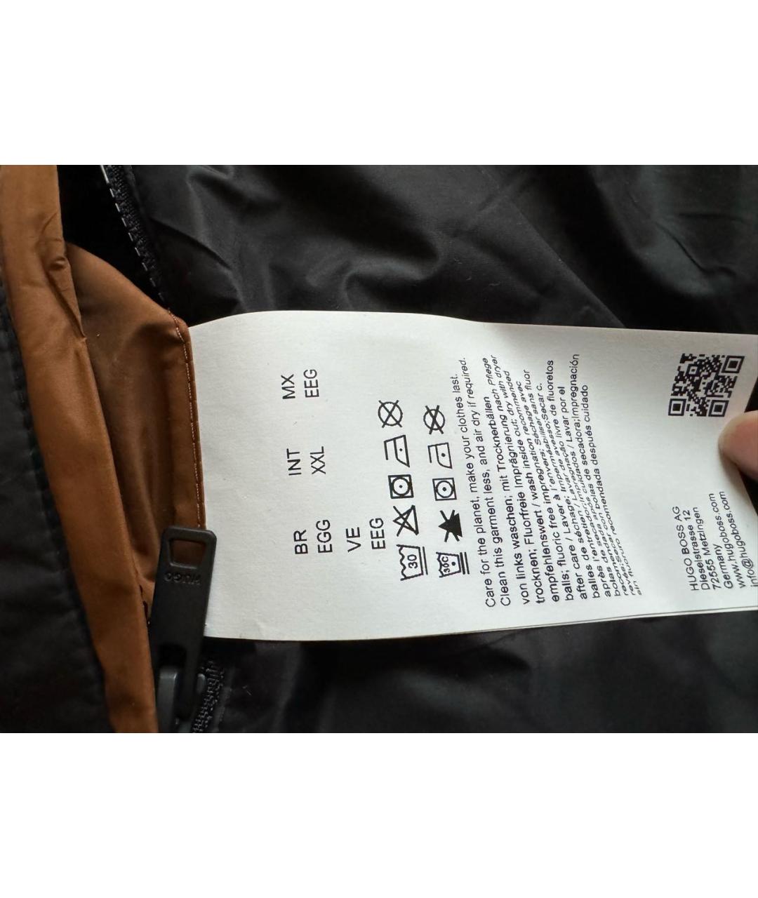 HUGO Коричневый полиэстеровый жилет, фото 5