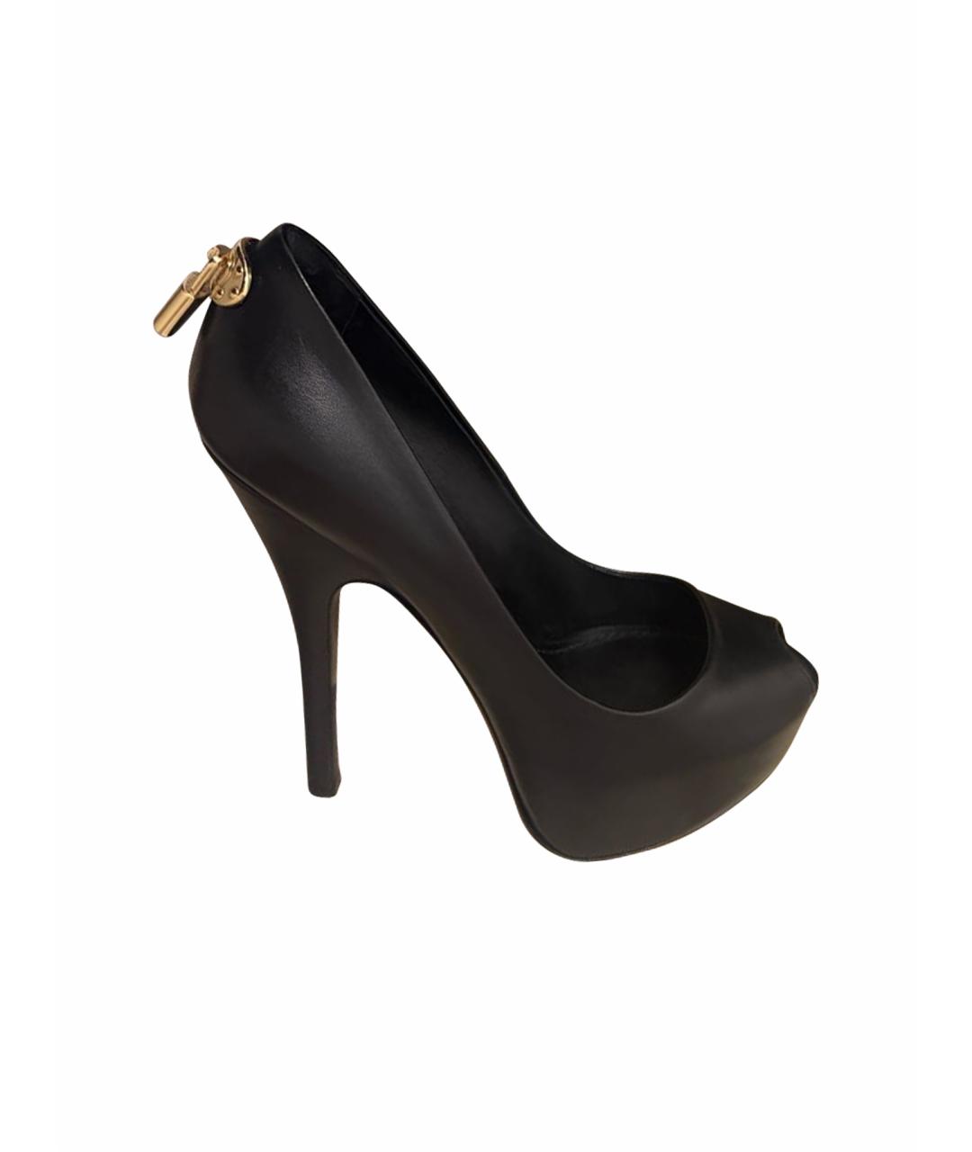 LOUIS VUITTON Черные кожаные туфли, фото 1