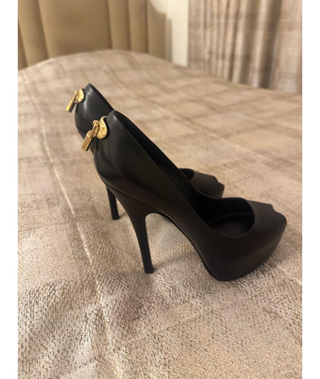 LOUIS VUITTON Черные кожаные туфли, фото 2