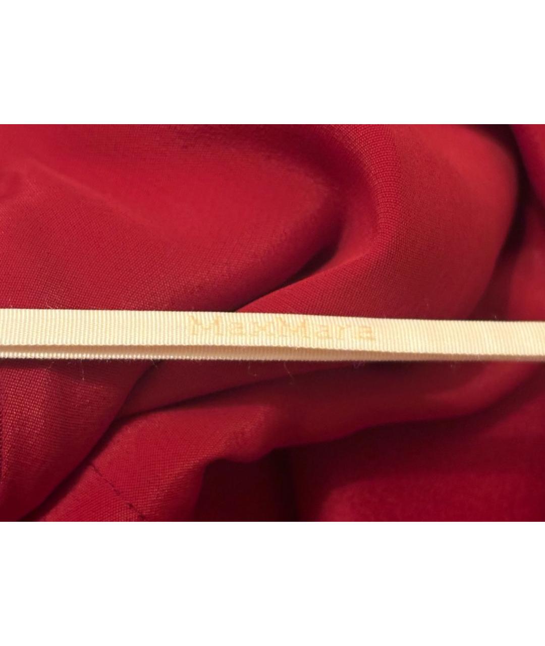 MAX MARA Красное ацетатное вечернее платье, фото 8