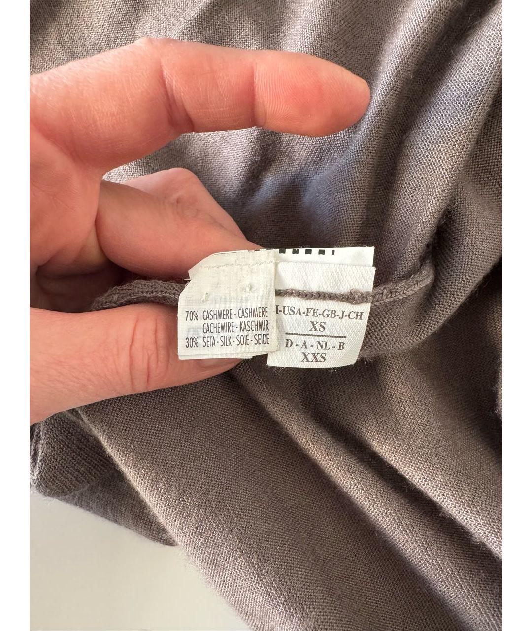 BRUNELLO CUCINELLI Коричневая кашемировая жилетка, фото 4