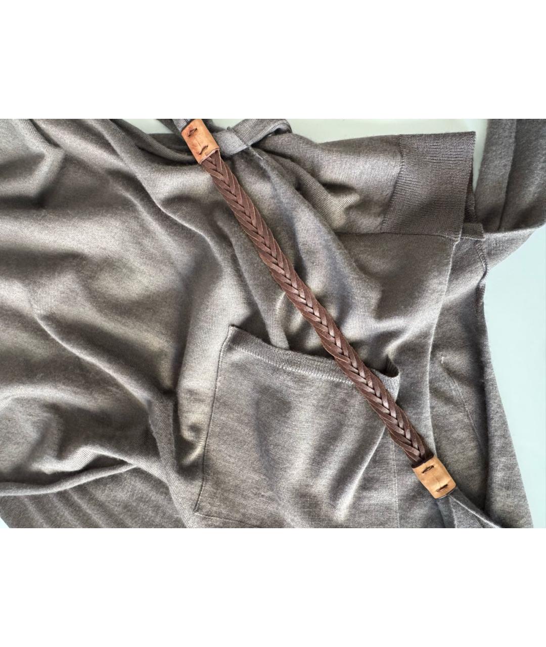 BRUNELLO CUCINELLI Коричневая кашемировая жилетка, фото 6