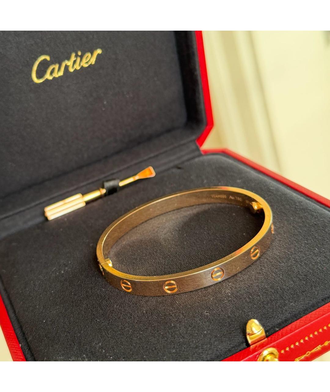 CARTIER Золотой браслет из розового золота, фото 6