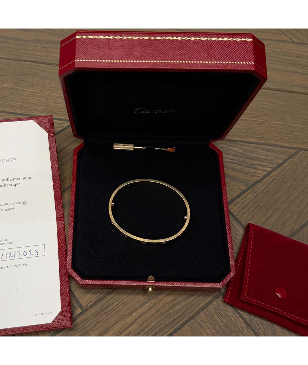 CARTIER Золотой браслет из розового золота, фото 5