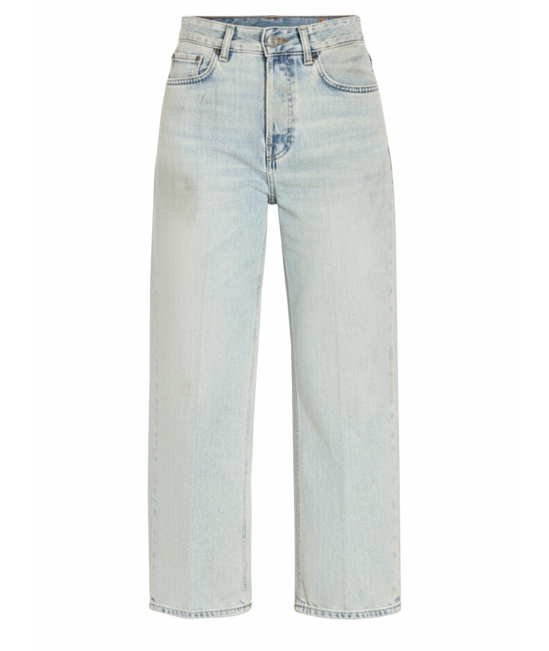 HAIKURE Голубые хлопковые прямые джинсы, фото 1