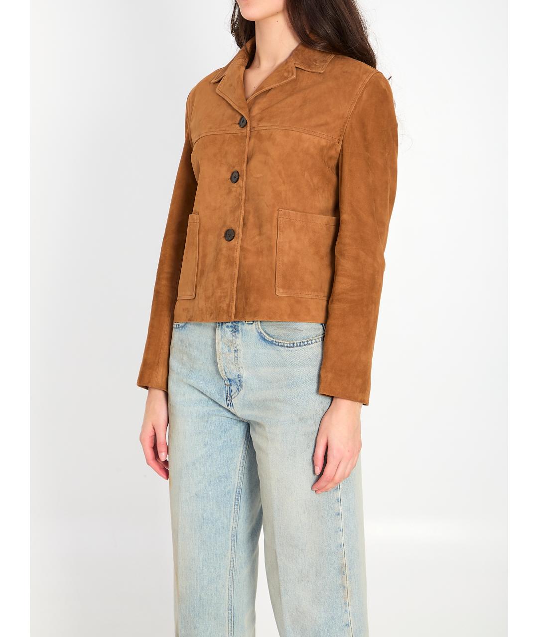 ARMA Коричневая замшевая куртка, фото 2