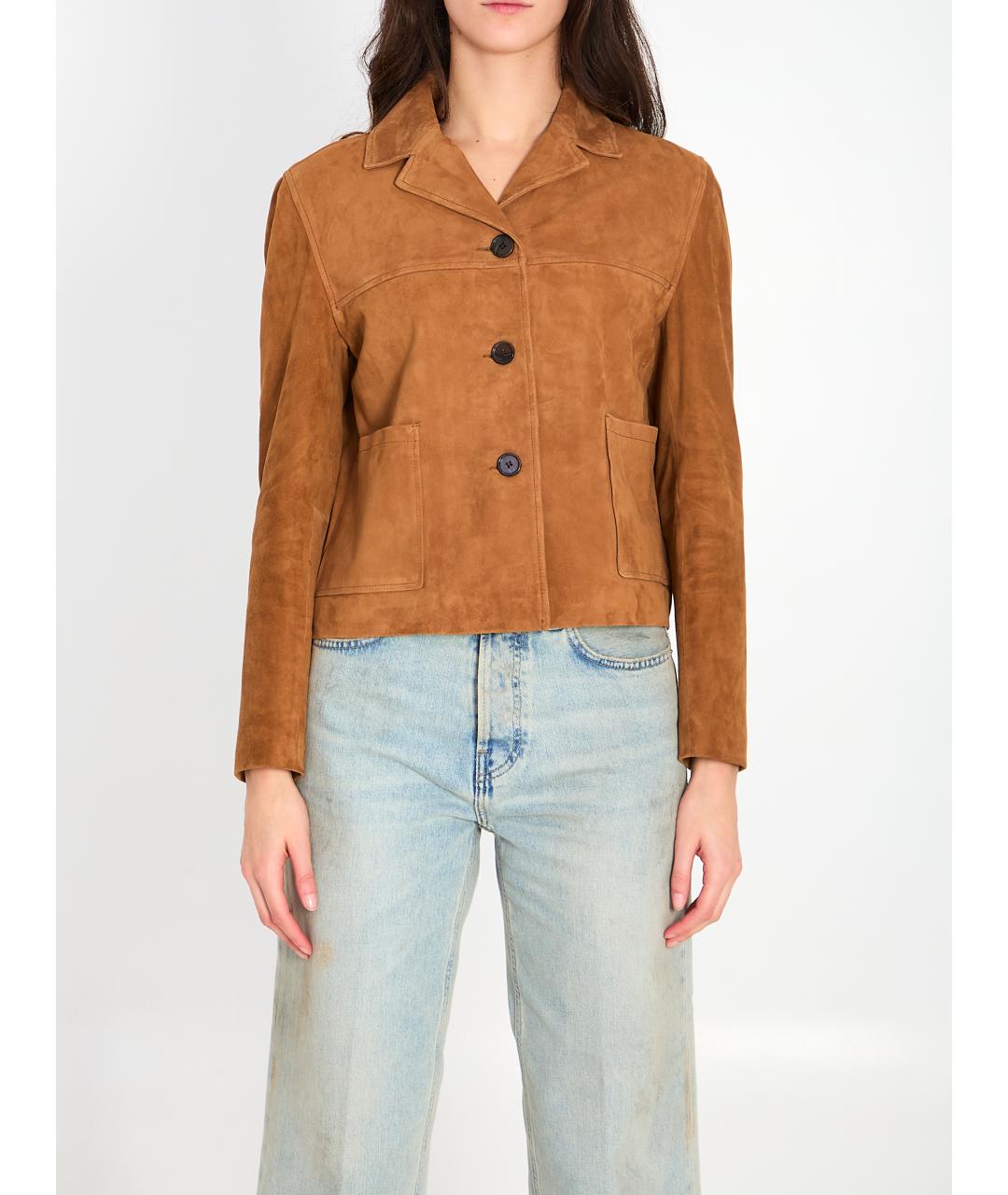 ARMA Коричневая замшевая куртка, фото 6