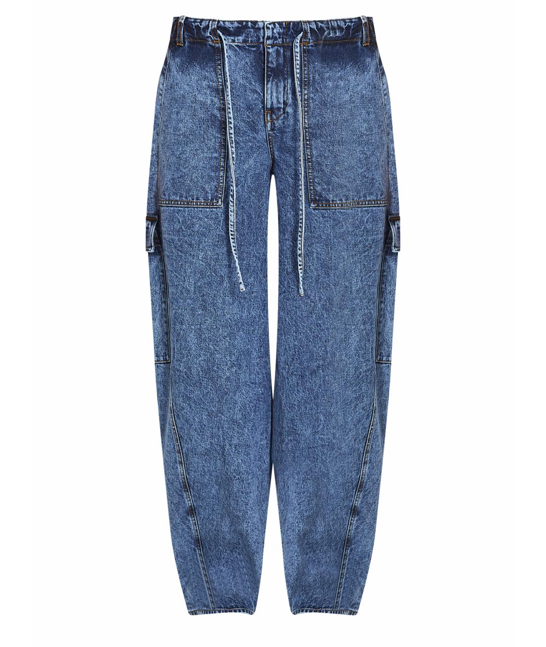 ALAIA Синие хлопковые прямые джинсы, фото 1