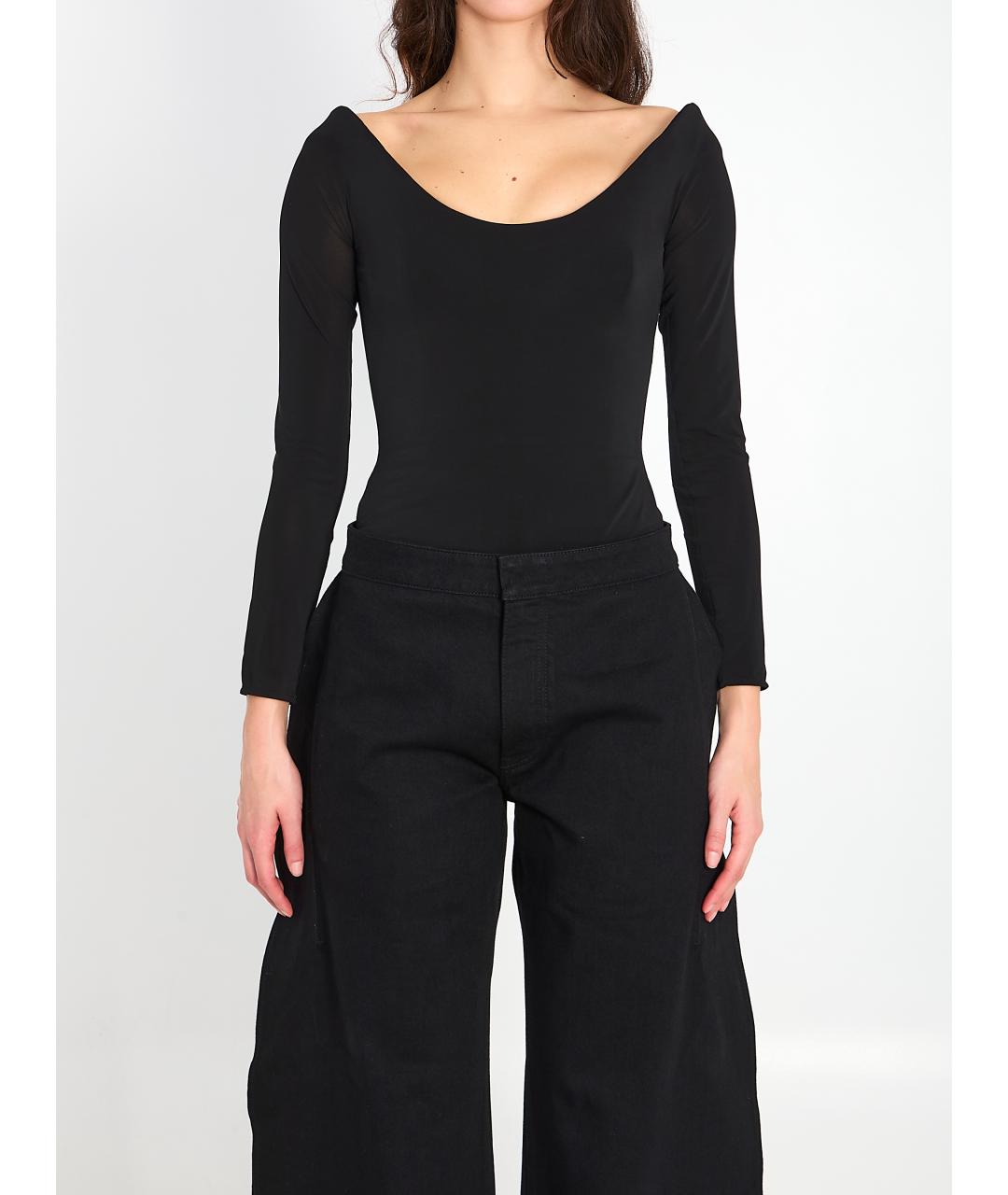 ALAIA Черное вискозное боди, фото 2