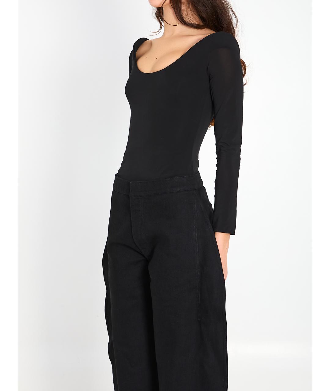 ALAIA Черное вискозное боди, фото 3