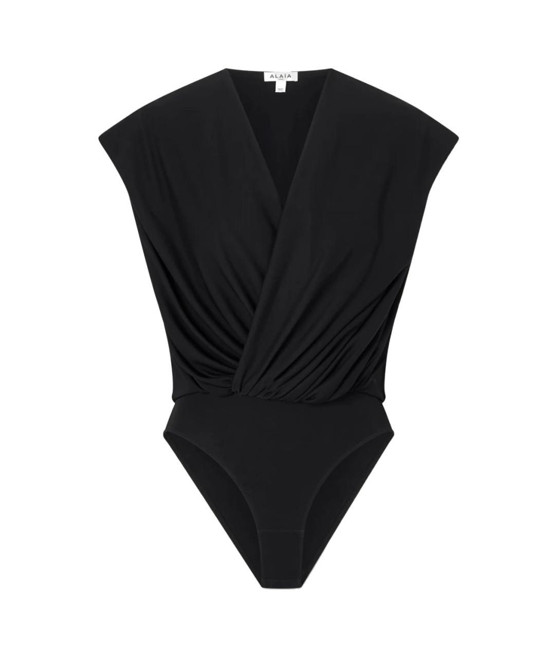 ALAIA Черное вискозное боди, фото 1