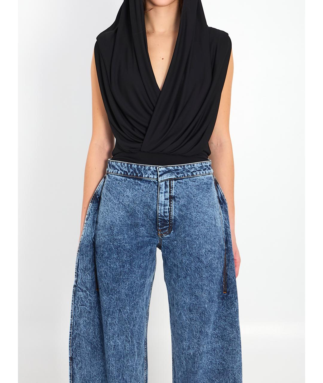 ALAIA Черное вискозное боди, фото 2