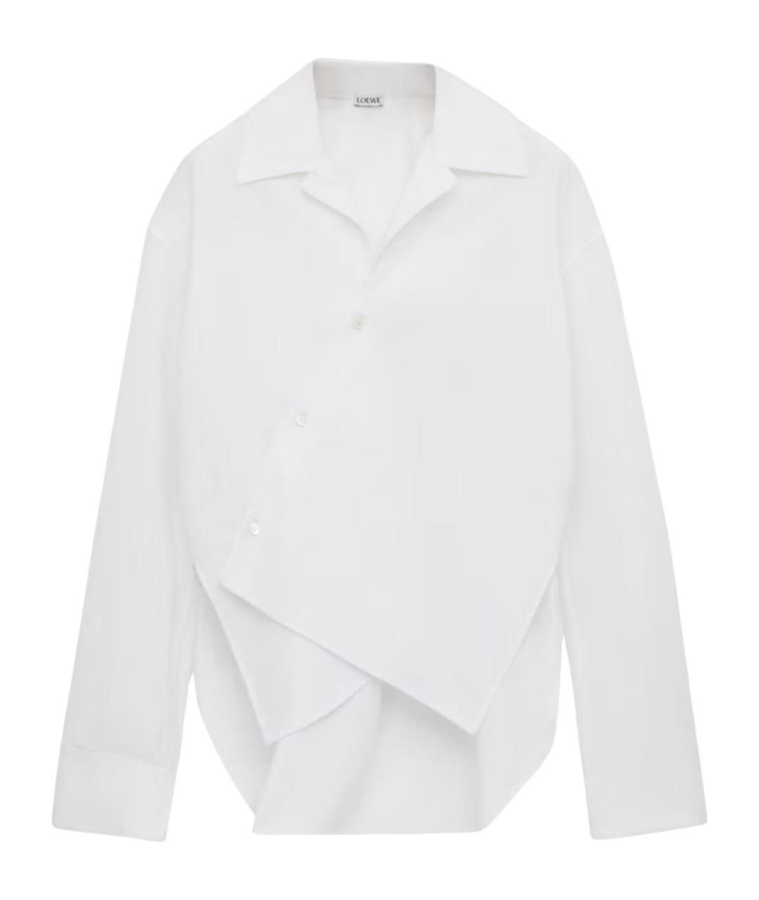 LOEWE Белая хлопковая рубашка, фото 1