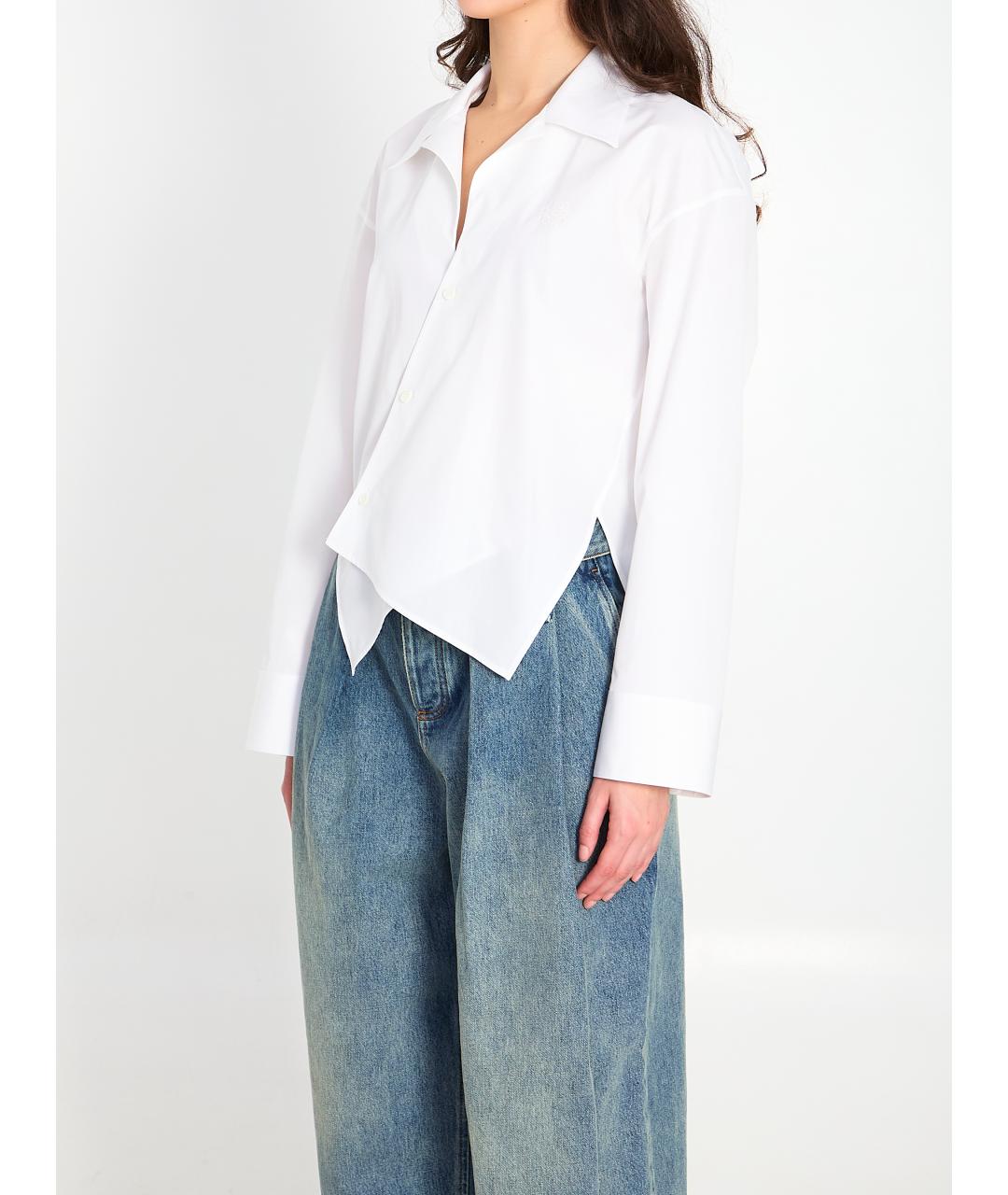 LOEWE Белая хлопковая рубашка, фото 3