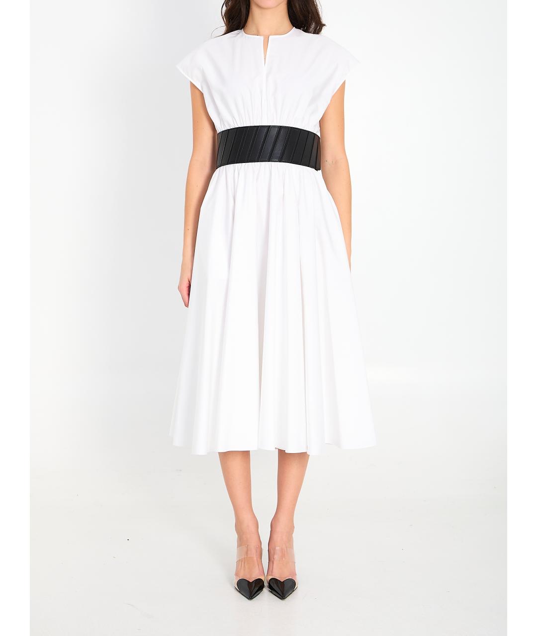 ALAIA Белое хлопковое платье, фото 2